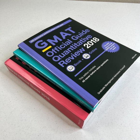 2018 Wiley GMAT Official Guide Quantitative Review, Verbal Review Book+Online 3x - Picture 1 of 15